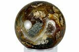 Colorful Polished Marcasite Agate Sphere - Indonesia #309011-1